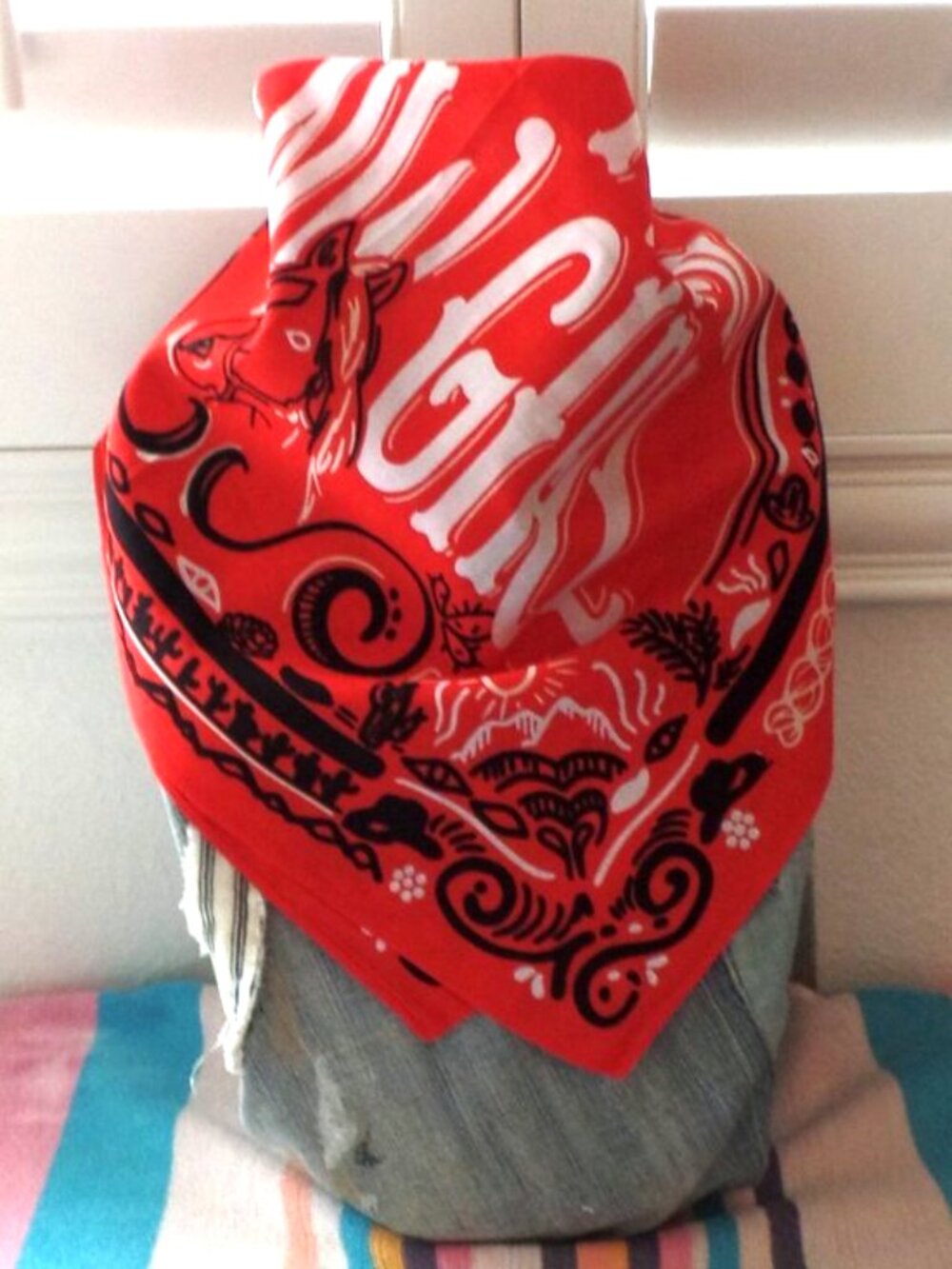 Western Cowgirl Scarf NEW - Picture 2 of 9